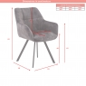Fairway Furniture Jude Pair Swivel Carver Dining Chairs