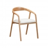 Fairway Furniture Haven Pair of Dining Chairs-Light Fabric Seat Pad