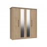 Fairway Furniture Erin 4 Door Wardrobe with 2 Mirrors