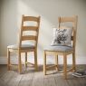 Fairway Furniture Nanterre Pair Ladder Back Dining Chairs