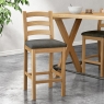 Fairway Furniture Nanterre Pair Ladder Back Bar Stools