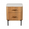 Fairway Furniture Rio 2 Drawer Bedside Cabinet