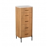 Fairway Furniture Rio 5 Drawer Tall Narrow Chest