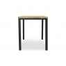 Fairway Furniture Deno Large Fixed Top Bar Table - Black Base - Finish 2