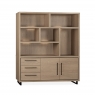Lino Large Wall Cabinet - 2 Door - 3 Drawer - LED Lighting