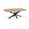 Mattia Oval Extending Dining Table - Black Star Base - Finish 4