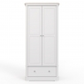 Crantock 2 Door - 1 Drawer Robe - Oak Top