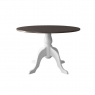 Newhaven Round Single Pedestal Fixed Top Dining Table - Oak Top