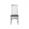 Newhaven Slatted Dining Chair - Fabric Seat Pad