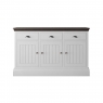 Newhaven Medium Sideboard - 3 Door - 3 Top Drawers - Oak Top