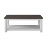 Newhaven Medium Coffee Table with Shelf - Straight Legs - Oak Top