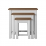 Newhaven Nest 3 Tables - Straight Legs - Oak Top