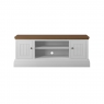 Newhaven Large TV Unit - 2 Door - Oak Top