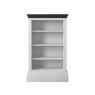 Newhaven Medium Narrow Open Bookcase - Oak Top