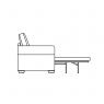 Fairway Furniture Lancaster 2 Seater Sofabed-Memory Foam Mattress