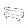 Olive Legged Ottoman