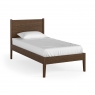 Portree Bedroom 3'0 Single Panelled Bedframe - Brown Oak