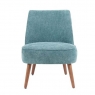 Raven Bedroom Chair - Fabric - Wooden Legs