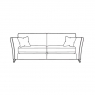 Harlow 2 Seater Static Sofa-Standard Back