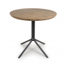 Tribeca Round Fixed Top Dining Table - 80cm