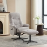 Fairway Furniture Naples Swivel Recliner Chair and Stool Set