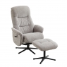 Fairway Furniture Naples Swivel Recliner Chair and Stool Set