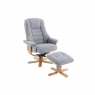 Sorrento Swivel Recliner Chair and Stool Set