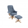 Sorrento Swivel Recliner Chair and Stool Set