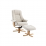 Sorrento Swivel Recliner Chair and Stool Set