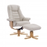 Sorrento Swivel Recliner Chair and Stool Set