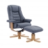 Sorrento Swivel Recliner Chair and Stool Set