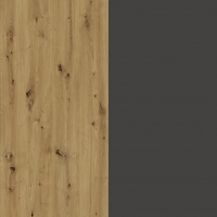 A1281 Graphite - Artisan Oak