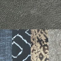 Lazio Grey Leather-Kairo Grey Fabric Mix