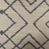 7115 Charcoal/Linen Marzan Linen Geo 